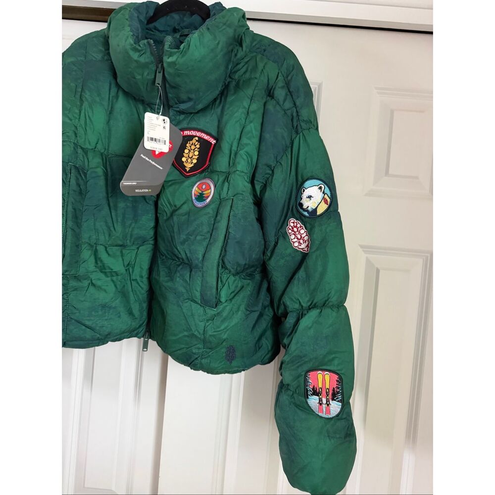 Free People In A Bubble Patch Puffer Jacket - Picture 9 of 11